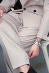 Krem Rengi Relaxed Takım