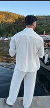 Premium beyaz oversize gömlek