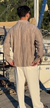 Premium etnik desen oversize gömlek