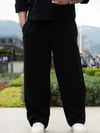 Siyah Gömlek ve Pantolon Oversize Takım
