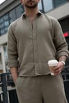 Yeşil Gömlek ve Pantolon Oversize Takım