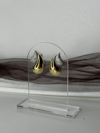 Damla Taşlı Gold Küpe