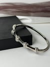 Düğüm Model Silver Kelepçe Bileklik