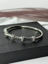 Düğüm Model Silver Kelepçe Bileklik