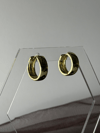 Gold Düz Halka Küpe 