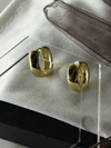 Gold Düz Halka Küpe 