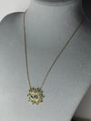 Gold Zirkon Taş Detaylı Göz Kolye