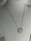 Gold Zirkon Taş Detaylı Göz Kolye