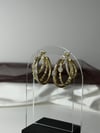 Luxe Taşlı Trible Halka Küpe