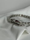 Serpentina Taşlı Silver Kelepçe