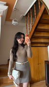 Ekru Mini Etek 