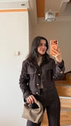Kahve Denim Takım 