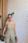 Mint Yeşili Keten Takım