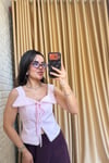 Pembe Korse Bluz