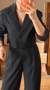 Siyah Blazer Pallazo Takım 