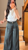 Yeşil Saten Pantolon 