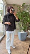 AVERA Dik Yaka Ceket Gömlek | Kahve