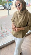 AVERA Dik Yaka Ceket Gömlek | Yeşil