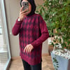 Baklava Desen Kazak | Bordo