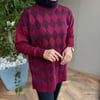 Baklava Desen Kazak | Bordo