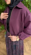 Bomber Ceket (Gold Fermuarlı) | Bordo