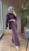 Broş Detaylı Şık Takım | Bordo