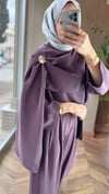 Broş Detaylı Şık Takım | Bordo