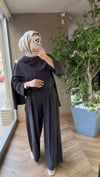 Broş Detaylı Şık Takım | Kahve