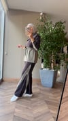 Çapraz Garni Detaylı Takım | Kahverengi