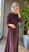Gold Aksesuar Detaylı Elbise | Bordo