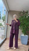 Larena Dantel Detaylı Takım | Bordo