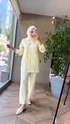 Larena Dantel Detaylı Takım | Sarı