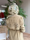 LENA Çiçek Aplikeli İkili Takım | Yağ Yeşili