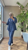 Lina Büzgü Detaylı Takım | Lacivert