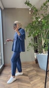 Lina Büzgü Detaylı Takım | Lacivert