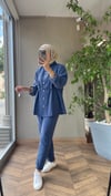 Lina Büzgü Detaylı Takım | Lacivert