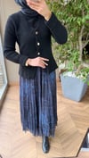 Luna Desen Şifon Etek | Mavi