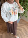 MELORA Baskılı Oversize Sweat | Botanical