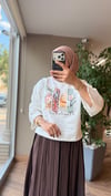 MELORA Baskılı Oversize Sweat | Botanical