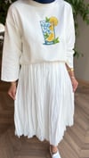 MELORA Baskılı Oversize Sweat | Lemonade