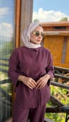 Mila Duble Kol Takım | Bordo