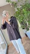 MİLANO Bağcıklı Tencel Ceket | Kahverengi