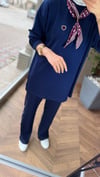 Mira Şerit Detaylı Spor Takım | Lacivert