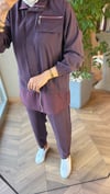 NİVELA Şifon Detaylı Takım | Bordo