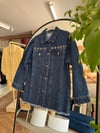 Nora Kuş Gözü Detaylı Denim Ceket