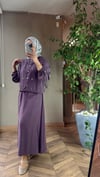 Nora Taş Detaylı Etek Takım | Bordo