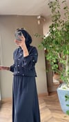 Nora Taş Detaylı Etek Takım | Siyah