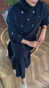 Nora Taş Detaylı Etek Takım | Siyah