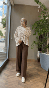 Noya Dantel Detaylı Kimono | Bej
