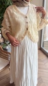 Noya Dantel Detaylı Kimono | Ekru
